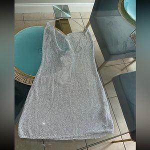 Mini Dress - Silver color - Zara